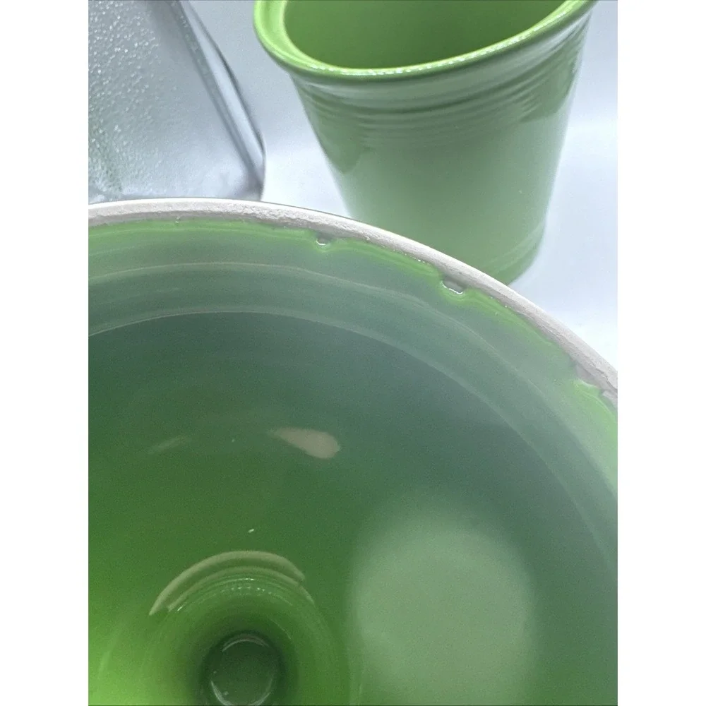 Fiesta Ware Homer Laughlin Co Shamrock Green 3 Qt Large Canister W/ Lid Retired